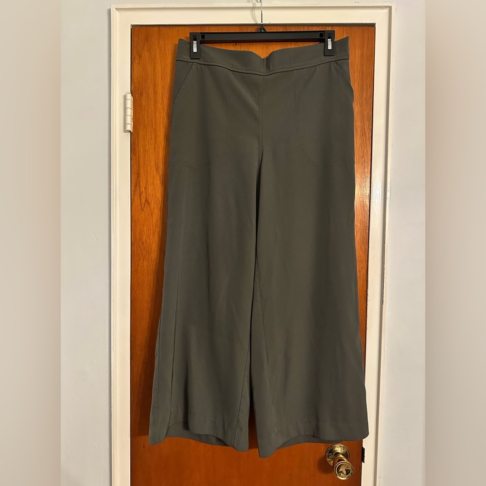 Max Studio Olive Wide-Leg Pants